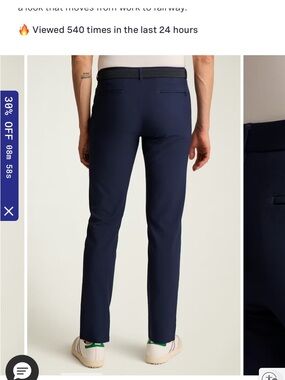 Bonobos Navy Golf Straight 31x30 Pants